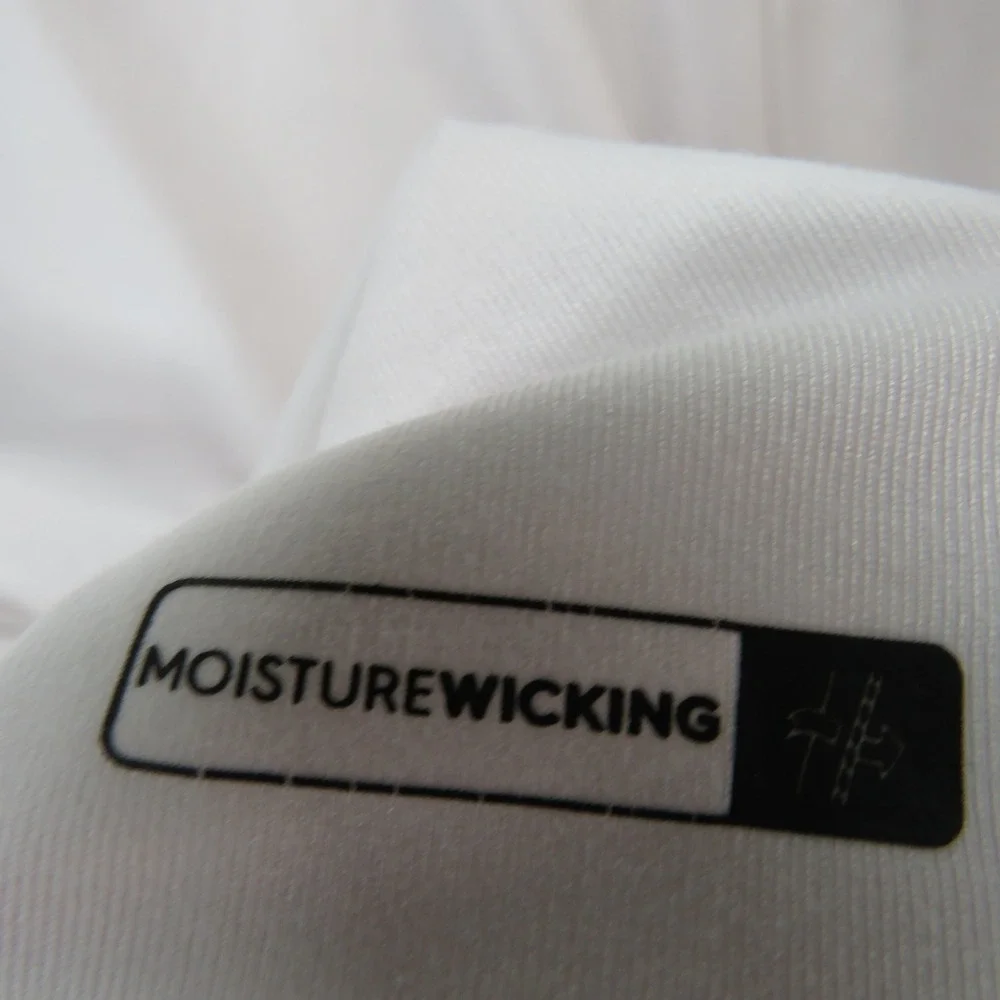 Quiksilver Mens Rash Guard White Short Sleeve Surf Shirt XXL Moisture Wicking